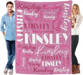Name Blanket Personalized Blanket for Adult Kids Flannel Customize Throw Blanket Custom (Color 06, 40 x 50 Inches)