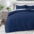 Bare Home Bedding Duvet Cover King Size - Premium 1800 Super Soft Collection - Lightweight, Cooling - Soft Breathable Bedding Duvet Cover (King, Dark Blue)