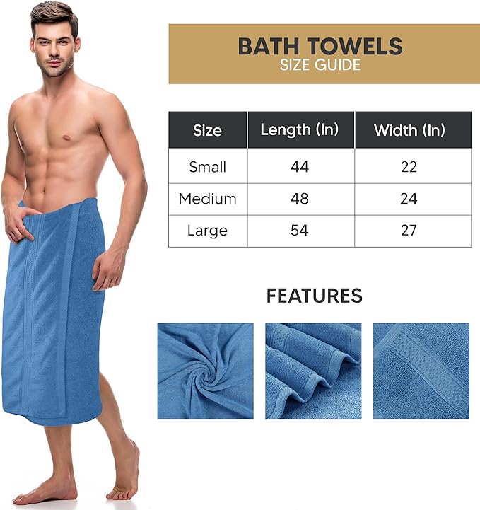 Utopia Towels 4 Pack Premium Bath Towels Set, 27 by 54 Inches, 100% Ring Spun Cotton 600GSM, Lightweight and Highly Absorbent Quick Drying Towels, Perfect for Daily Use, Electric Blue