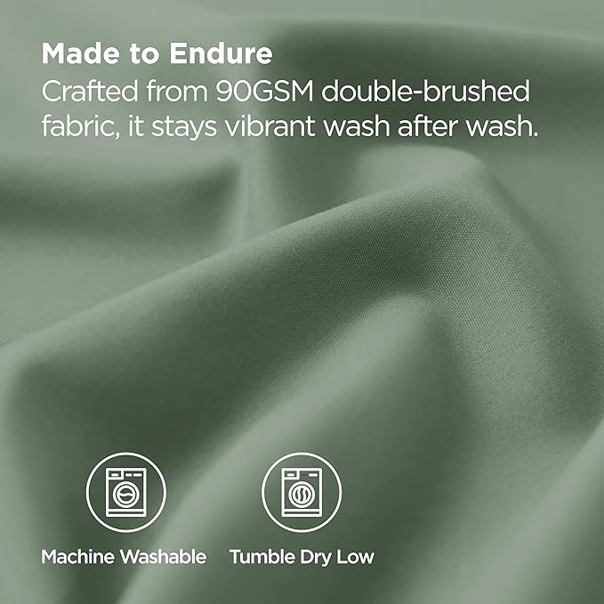 Bedsure Pillow Cases Standard Size Set of 2 - Sage Green Brushed Microfiber Pillowcases, Super Soft and Cozy Pillow Case Covers with Envelope Closure, Wrinkle, Fade and Stain Resistant, 20x26 Inches