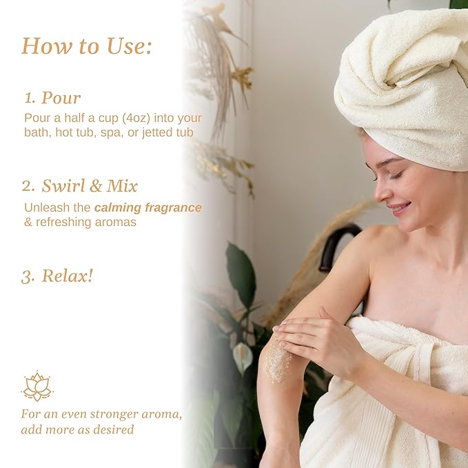 Relax Spa & Bath, Epsom & Dead Sea Salts, Aromatherapy Bath Salts for Hot Tub, Bath, or Spa, Infused with Magnesium, Warm French Vanilla Scent