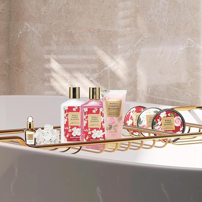 Mothers Day Gifts for Mom Spa Gift Set for Women 17Pcs Luxury Bath & Body Gift Set Beauty Care Kit with Necklace | Valentine's, Birthday, Christmas Gifts for Her Wife Pampering Kit Perfect for Travel