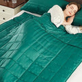 Weighted Blanket Queen Size (60"x80" 20lbs),Ultra Soft and Cozy Cooling Weighted Blanket Queen Size for Adult,Heavy Blanket with Machine Washable Soft Blanket, Green