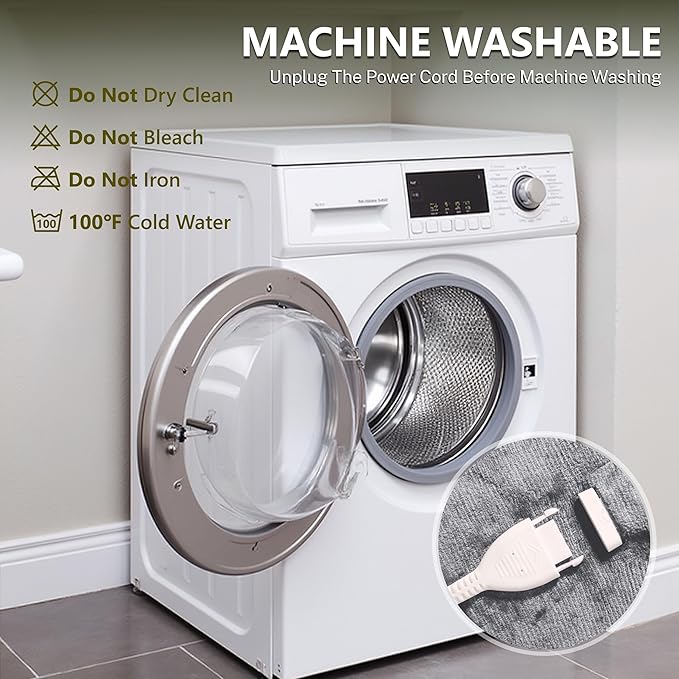 Heat Blanket 50”x60” Throw,Soft Flannel & Sherpa Reversible Electric Blanket with 10 Heat Settings,12 Timer Setting and 3 Hours Auto-Shut Off,ETL Certified Machine Washable,Purple