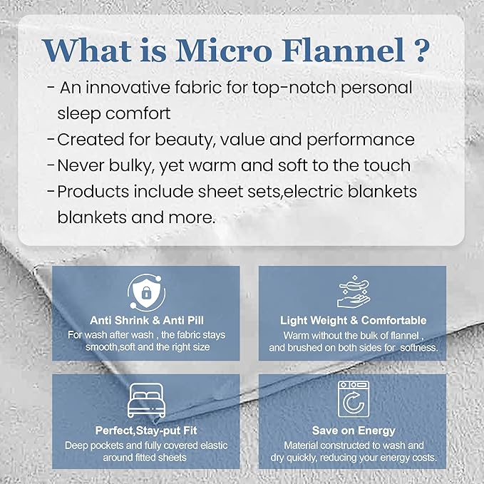 Thermee Micro Flannel King-Size Blanket, Lightweight All Seasons Cozy Throw for Home & Living Room, Soft Couch Blanket, Machine Washable & Dry, No Pilling - Snow