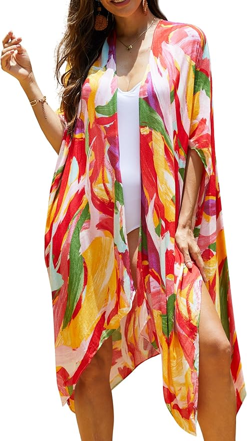 Moss Rose Women Summer Bikini Kimono Bathing Suit Cover Ups for Swimwear