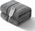 Heated Blanket Twin, Ultra Soft Premium Flannel Electric Blanket, Consistent & Even Heating with 8 Heat Levels 10-Hour Auto Off, Overheat Protection, Warm Gifts for Grandma (62"x84")