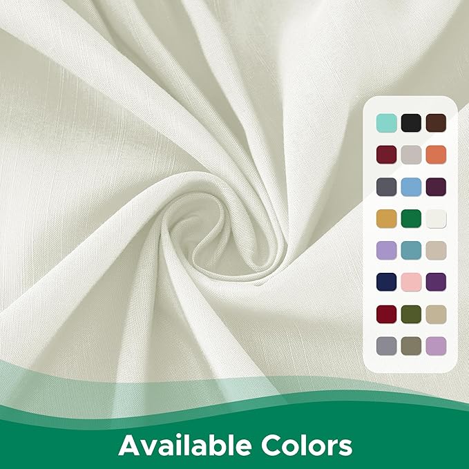 Biscaynebay Wrap Around Bed Skirts for Full & Full XL Beds 11" Short Drop, Ivory Adjustable Elastic Dust Ruffles Easy Fit Wrinkle Resistant Silky Luxurious Fabric Machine Washable