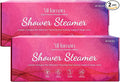 2SET 40PCS Shower Steamers Aromatherapy for Women or Men, 10 Scents Organic Shower Bombs, Relaxation with Organic Essential Oils, Birthday Self Care Gift for Women（80 PCS）