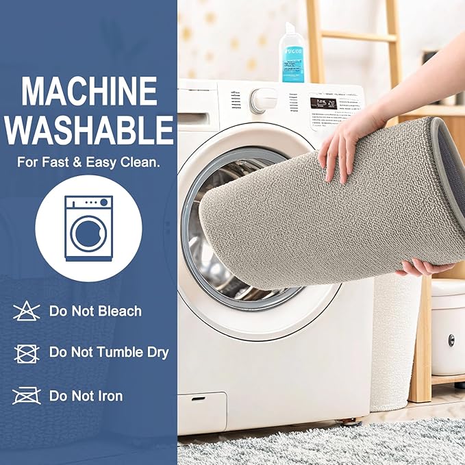 OLANLY Thick Memory Foam Bath Mat Rug 30x20, Extra Soft Absorbent Bathroom Rug, Quick Dry Bath Mats, Non-Slip, Machine Washable Carpet for Bathroom, Tub and Shower, Home Decor Accessories, Warm Taupe