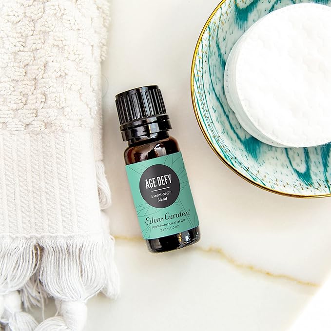 Edens Garden Age Defy Essential Oil Blend- 100% Pure Premium Grade, Undiluted, Natural, Therapeutic, Aromatherapy, The Best for Diffusing, Skin, Face, Kid Safe 10 ml (.33 fl oz)