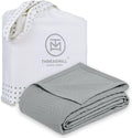 Threadmill Luxury Cotton Blankets for Queen Size Bed | All-Season 100% Cotton Queen Size Blanket | Aster Jacquard Cozy Lightweight, Soft Breathable Coverlet fits Full Size Bed, 90x92 | Scottish Grey