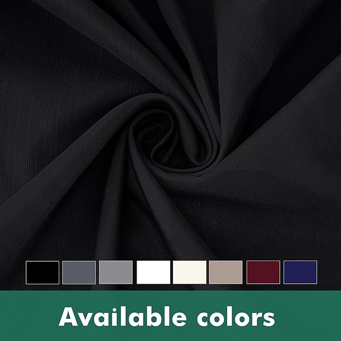 Biscaynebay Wrap Around Bed Skirts with Split Corners for Full Beds 15" Drop, Black Adjustable Elastic Dust Ruffles Easy Fit Wrinkle Resistant Silky Luxurious Fabric Machine Washable