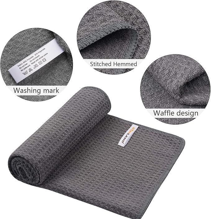 SUNLAND Microfiber Sports Workout Towels Fast Drying Fitness Sweat Towels for Men & Women Lightweight Multi-Purpose Gym Exercise Towel