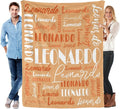 Name Blanket Personalized Blanket for Adult Kids Flannel Customize Throw Blanket Custom (Color 05, 40 x 50 Inches)