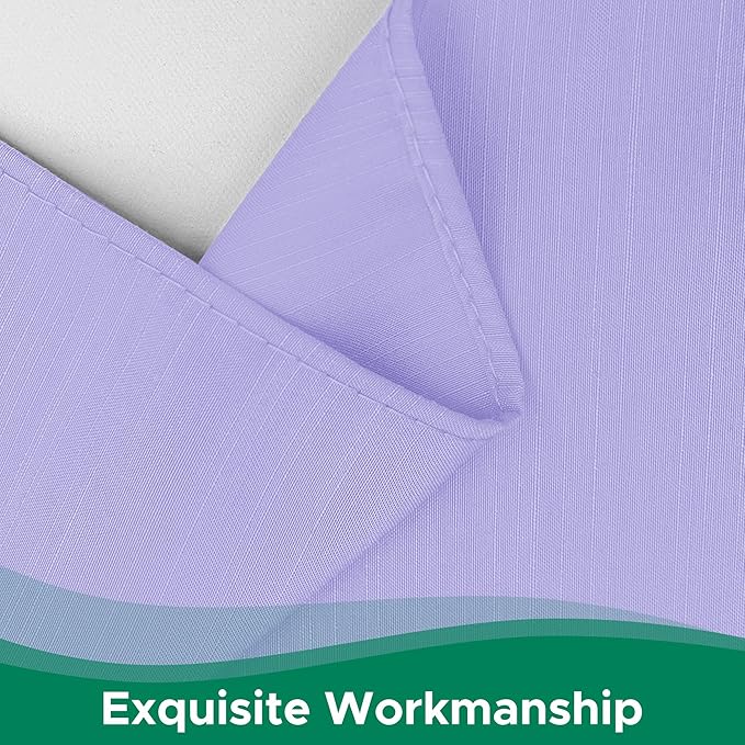 Biscaynebay Wrap Around Bed Skirts for King & Cal King Beds 18" Drop, Lavender Adjustable Elastic Dust Ruffles Easy Fit Wrinkle Resistant Silky Luxurious Fabric Machine Washable