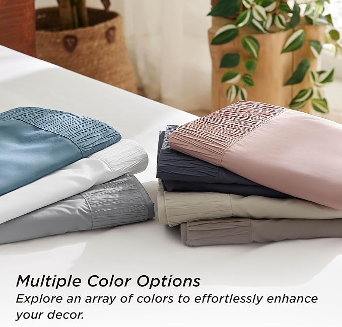 Bedsure Twin XL Sheet Sets Dorm Bedding - 3 Pieces Soft Extra Long Twin Sheets, Hotel Luxury, Easy Care Microfiber for Women, Men, Bright White