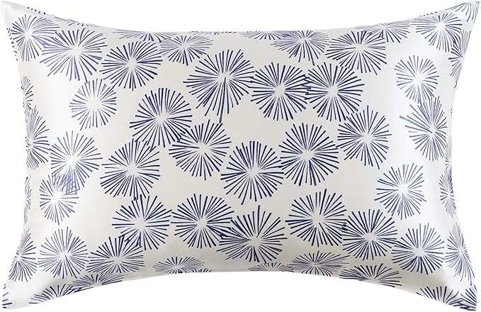 THXSILK Dandelion Style 6A+ Grade Mulberry Silk Pillowcase for Hair and Skin, 22 Momme Silk Pillow Case with Hidden Zipper, Organic Silk Pillowcase Standard Size 20x26 inches, 1PC, Dandelion