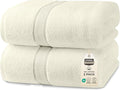Utopia Towels Luxurious Jumbo Bath Sheet 2 Piece, 600 GSM, 35 by 70 Inches, 100% Ring Spun Cotton, Highly Absorbent and Quick Dry Extra Large Bath Towel, Super SoftTowel, Ivory
