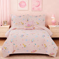 Glow in The Dark Kids Comforter Set Full Size for Girls, Planet Bedding Set 1 Comforter, 1 Decor Pillow, 2 Pillow Shams