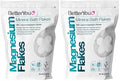 BetterYou Magnesium Mineral Bath Flakes - Mineral Bath Salts with Magnesium Chloride - Foot Bath or Body Bath Soak - Safe On Sensitive Skin - 2.3 lb (Pack of 2)
