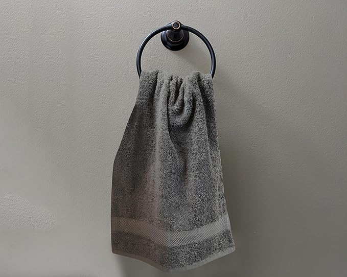 Delara 100% Organic Cotton Towels 650 GSM Plush Feather Touch Quick Dry Hand Towel, Pack of 12 GOTS Certified, Oeko-Tex Green Certified, Organic Cotton Hand Towel, 20"X30"