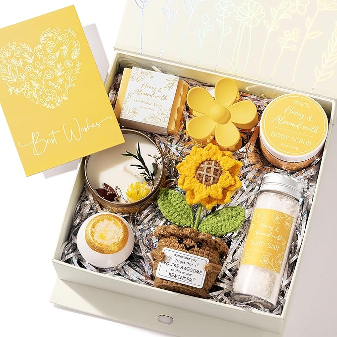 Spa Gift Baskets for Women- Honey & Almond Milk