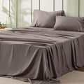 Bedsure California King Sheet Sets - 4 Pieces Soft Cal King Sheets - Breathable & Cooling - Hotel Luxury - Easy Care Polyester Microfiber Bedding for Women, Men, Taupe