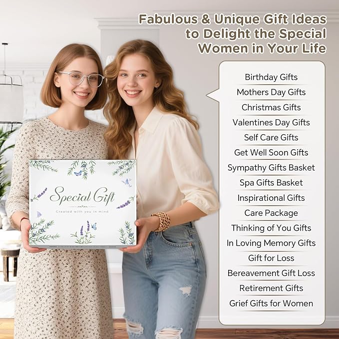Gift Baskets for Women, Comfort Get Well Soon Gift Basket with Tassel Blanket, Self Care Gifts for Women, Mom, Wife, Sister, Thank you, Sympathy Inspirational Friendship Birthday Care Package Spa Kit