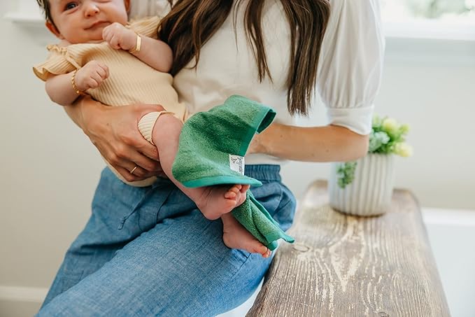 Copper Pearl 6 Ultra Soft Baby Bath Washcloths Premium Large Soft Haven 11" x 11" Towels