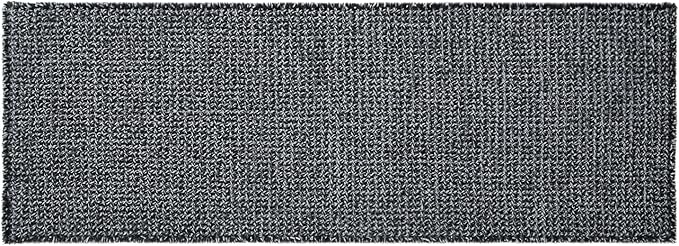 Black and White Bathroom Rugs, Waffle Runner Rug Bathroom Non Slip Washable Long Super Absorbent Quick Dry Boho Farmhouse Bath Decor, 60"x24" Black and White