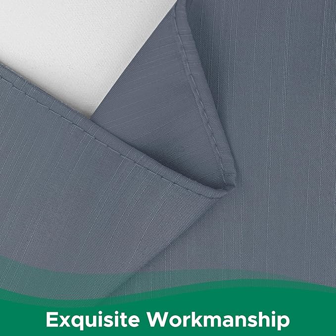Biscaynebay Wrap Around Bed Skirts for King & Cal King Beds Extra Long Drop of 25", Dark Grey Adjustable Elastic Dust Ruffles Easy Fit Wrinkle Resistant Silky Luxurious Fabric Machine Washable