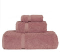 Luxury Hotel & Spa Quality Collection, Highly Absorbent & Quick Dry 100% Turkish Cotton, 750+ GSM, Eco Friendly Towel, Dobby Border Towels, 1 Bath Towel, 1 Hand Towel, 1 Washcloths (3 Piece, Pink)