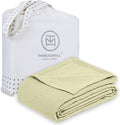 Threadmill Luxury Cotton Blankets for King Size Bed | All-Season Cozy 100% Cotton King Size Blanket | Aster Soft & Lightweight Coverlet fits California King Size Bed, 104x92 | Sage Green