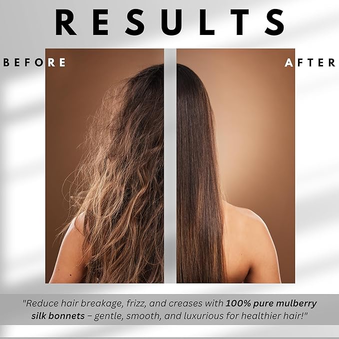 Wild Rose 100% Pure Silk Hair Bonnet Luxurious Reversible Wonder Loop Mulberry Silk for Curly Hair - Ultimate Sleeping Companion with Ties for Women - Handmade in USA