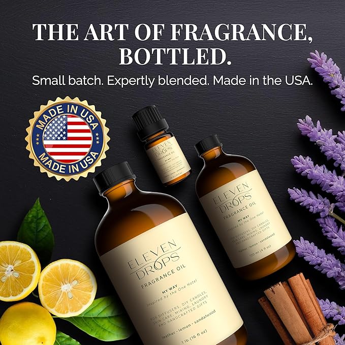 My Way Diffuser Oil - Premium Fragrance Oil Inspired by The One Hotel - Invigorating My Way Scent for Cold Air Diffusers, Home, Office, DIY Candles, Mixing, Lasting, Pet Friendly - 4oz