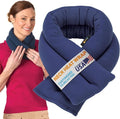 SunnyBay Microwavable Heating Pads, Microwavable Moist Heated Neck and Shoulder Wrap, Versatile Weighted Beanbag Cold Pack or Warm Compress, 2.2 lbs, 26x4 Inches, Navy Blue