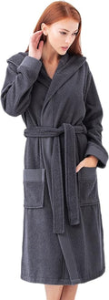 SEYANTE Organic Turkish Cotton Terry Hooded Kimono Bathrobe, Robe for Women