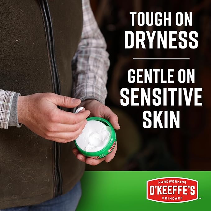 O'Keeffe's Working Hands Hand Cream for Extreme Dryness - 6.8 oz Value Size Jar (12 Pack) - Repairing Skincare for Cracked, Dry Hands