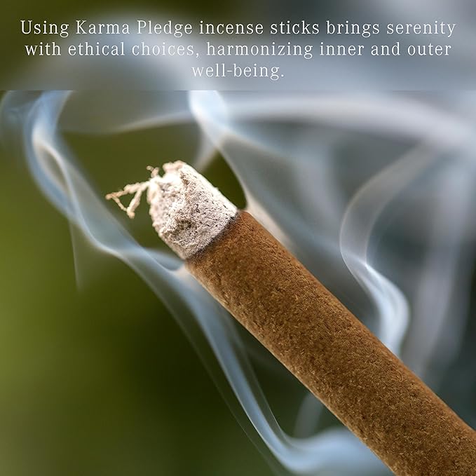 Lemon Grass Incense Sticks, Organic Hand Dipped Incense, Natural Herbs & Aromatic Ingredients, Contain 40 Sticks Inside, Burn Time 45-60 Min, Spiritual Gifts, Incense by Karma Pledge