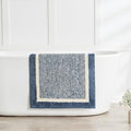 CozeCube Bath mats for Bathroom Non Slip, Fluffy Absorbent Microfiber Bath mat Washable, Aesthetic Bathroom Rugs, Long Navy Blue Bath Runner, Navy Blue, 59" x 24"