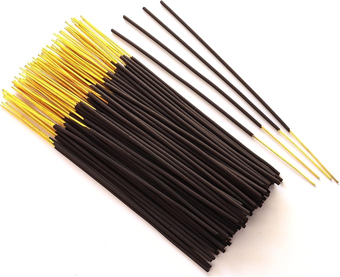 Artisan Hand-Dipped Incense Sticks - Premium 105-sticks Pack Variety Set - 7 Different Scents - Free Incense Holder