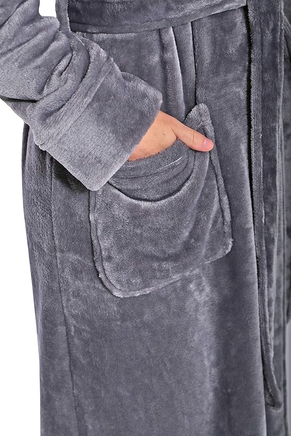 Turquaz Oversize Plush Robes For Women, Soft Warm Fleece Bathrobe for Women