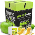 Shower Steamers | Energy | XXL 80g Long Lasting | Caffeine, B12, Ginseng, & Menthol | Gift for Men & Women | Extra Strength Aromatherapy for Focus & Productivity | Sour Citrus | STiiMPAK (8 Pack)