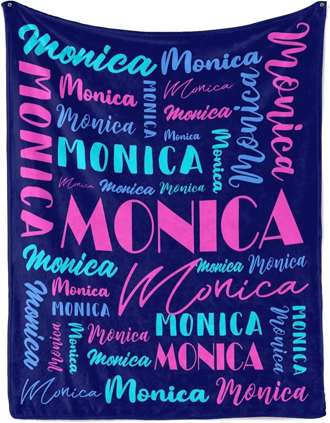 Name Blanket Personalized Blanket for Adult Kids Flannel Customize Throw Blanket Custom (Color 29, 50 x 60 Inches)