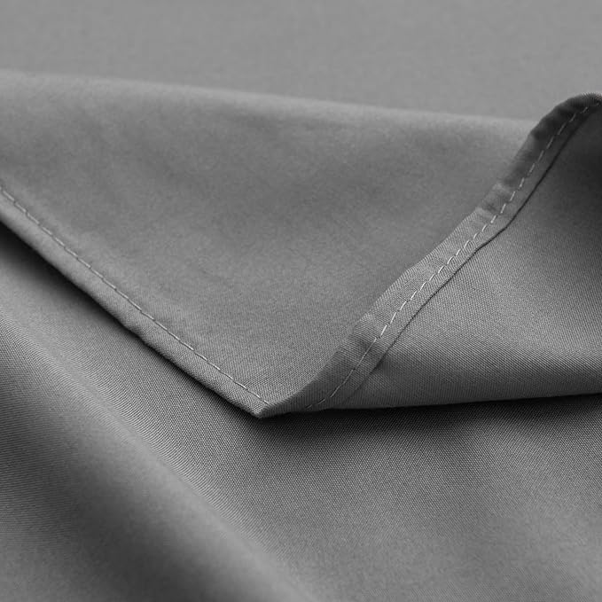TSUTOMI Grey Bed Skirt Full Size Ruffled Bed Skirt with Split Corners, Full Bed Skirt 16 Inch Drop, Full Size Bed Skirt Grey for Ruffled Bed Skirt with Split Corners, Bed Skirt Full Size