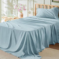 Bedsure Twin XL Sheet Sets Dorm Bedding - 3 Pieces Soft Extra Long Twin Sheets, Hotel Luxury, Easy Care Microfiber for Women, Men, Light Blue
