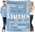 Name Blanket Personalized Blanket for Adult Kids Flannel Customize Throw Blanket Custom (Color 02, 40 x 50 Inches)