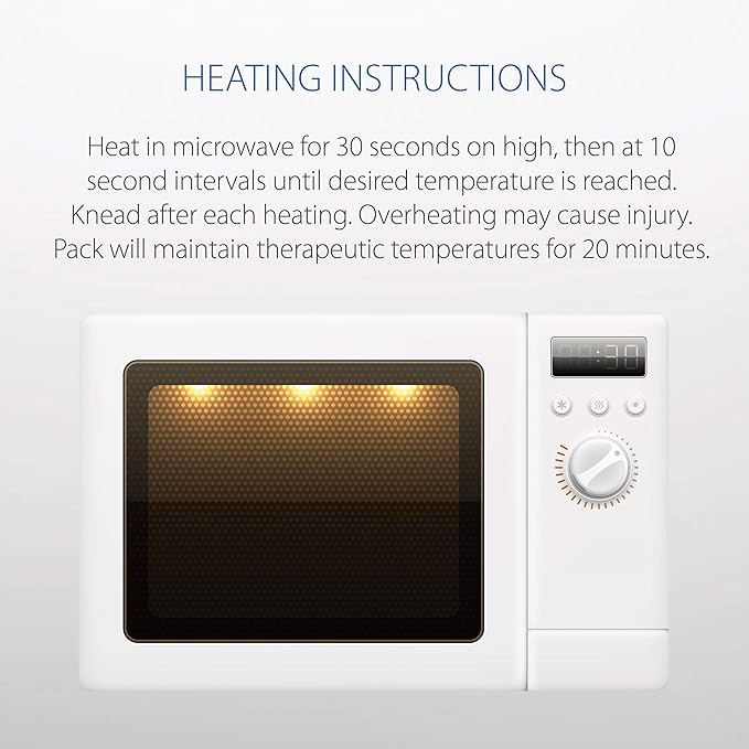 Core Products MicroBeads Moist Heat Therapy Microwave Pack - Large Heating Pad 11" X 14"