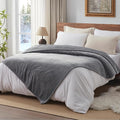 Westinghouse Heated Blanket Full Size - Electric with 10 Heating Levels, 1-12 Hours Auto Shut Off, Fast Warming, Machine Washable (Full, 72x84 Inches, Light Grey)